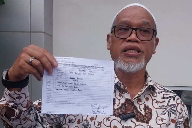 Kuasa hukum Habib Bahar bin Smith, M Ichwan Tuankotta, melaporkan balik FY ke Polres Bogor, Senin (2/2/2026). Foto: kumparan