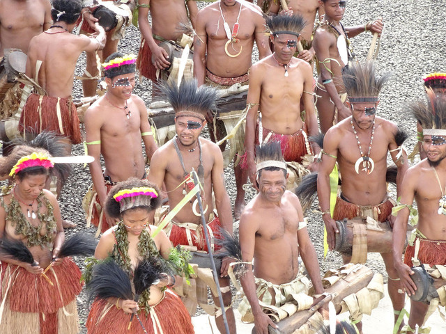 Ilustrasi Rok Rumbai Suku Asmat. Foto: Pixabay.