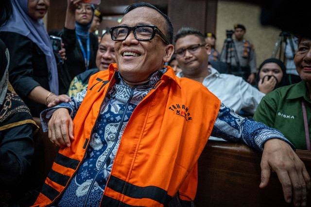 Eks Wamenaker Immanuel Ebenezer alias Noel di Pengadilan Tipikor Jakarta, Senin (2/2/2026). Foto: Bayu Pratama S/ANTARA FOTO