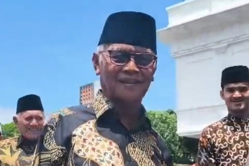 Ketum MUI Anwar Iskandar tiba di Istana Negara, Jakarta Pusat, Selasa (3/2/2026). Foto: Zamachsyari/kumparan