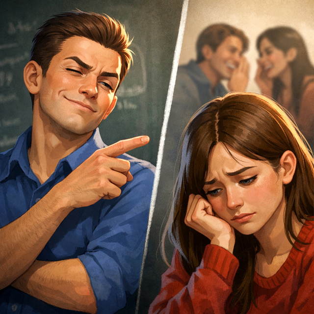 Ilustrasi merasa tinggi dengan meremehkan orang lain. Foto: ChatGPT