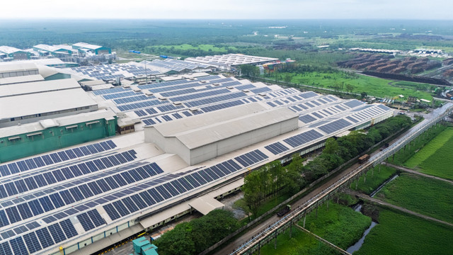 Proyek PLTS SUN Energy di IKPP Perawang. Foto: dok. SUN Energy