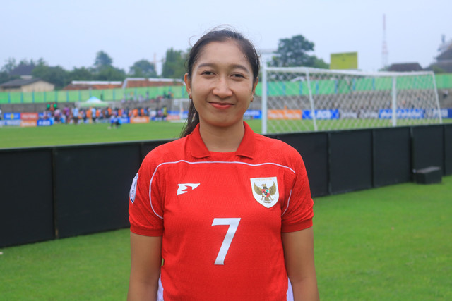 Octavianti Dwi Nurmalita, pemain Timnas Wanita Indonesia. Foto: Agri Perdana/kumparan