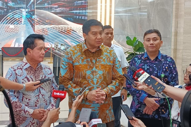 Menteri PKP Maruarar Sirait dan Direktur Utama BRI Hery Gunardi ditemui di Gedung BRI I, Jakarta Pusat, Rabu (4/1/2026). Foto: Argya Maheswara/kumparan