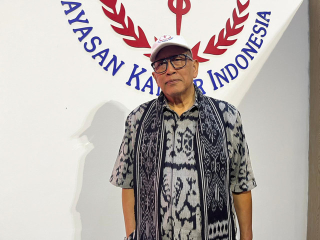 Ketua Umum Yayasan Kanker Indonesia (YKI), Prof. DR. dr. Aru Wisaksono Sudoyo, SpPD-KHOM, FINASIM, FACP, Foto: Eka Nurjanah/kumparan