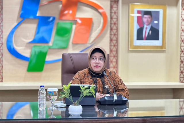 Kepala Badan Pusat Statistik (BPS) Amalia Adininggar Widyasanti dalam konferensi pers, Kamis (5/2/2026). Foto: Ave Airiza Gunanto/kumparan