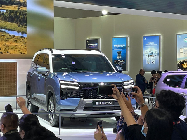 Wuling Eksion debut di Indonesia International Motor Show (IIMS) 2026. Foto: Sena Pratama/kumparan