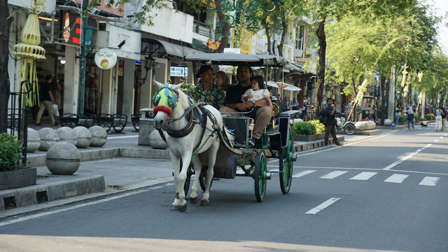 Suasana Malioboro saat Uji Coba jadi Pedestrian 24 Jam, Kamis (9/10). Foto: Pemkot Yogya