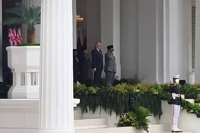 Presiden Prabowo Subianto kembali menerima kunjungan Perdana Menteri (PM) Australia, Anthony Albanese, di Istana Kepresidenan Jakarta, Jumat (6/2/2026). Foto: Zamachsyari/kumparan