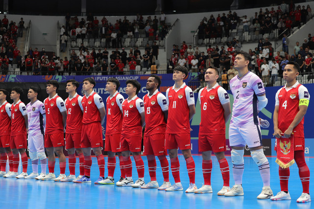 Ilustrasi jadwal Timnas Futsal Indonesia vs Iran di Final Piala Asia Futsal 2026. Foto: Jamal Ramadhan/kumparan