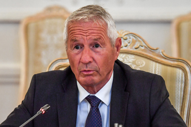 Eks PM Norwegia Thorbjorn Jagland. Foto: Yuri Kadobnov/AFP