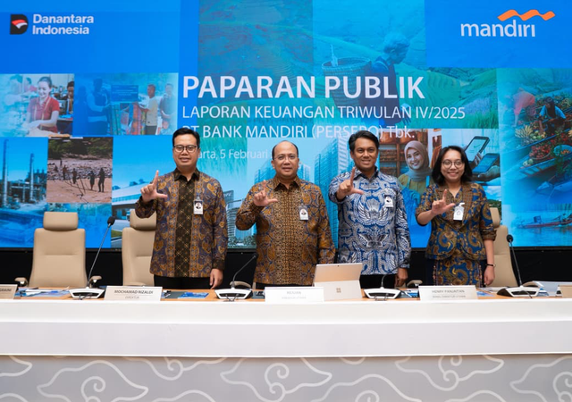 Bank Mandiri menggelar Laporan Keuangan Triwulan IV 2025 di Jakarta, Kamis (5/2). Foto: Dok. Bank Mandiri
