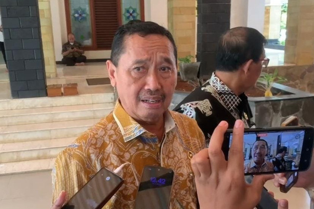 Ketua Pengadilan Tinggi Bandung, Hery Supriyono, di PN Depok, Jumat (6/2/2026). Dok: kumparan