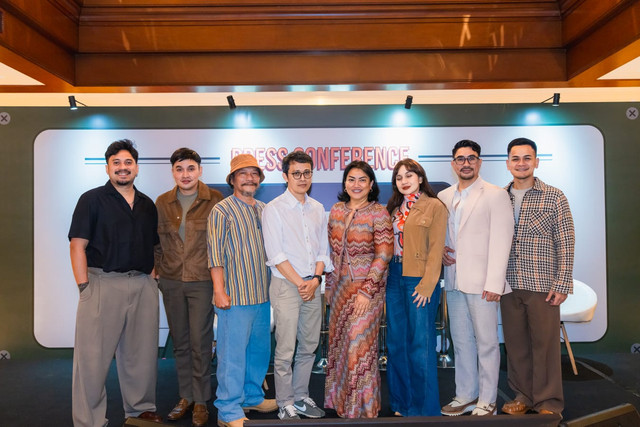 Tohpati hingga Iwa K dalam konferensi pers Vintage Sounds. Foto: Dok. Istimewa