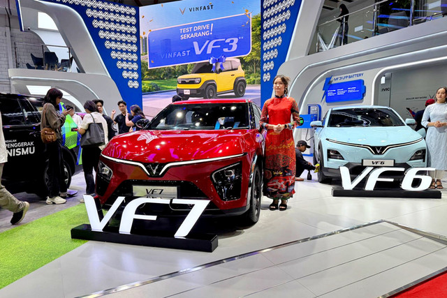 Booth VinFast di IIMS 2026. Foto: Fitra Andrianto/kumparan