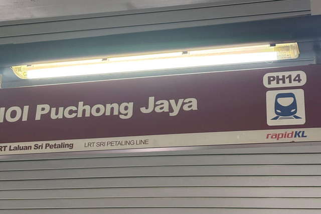 Stasiun LRT IOI Puchong Jaya. (Dok. Argya Maheswara)