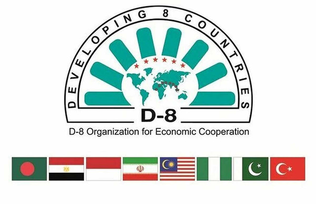 Logo dan Bendera Negara-Negara anggota D-8. Gambar: Modern Diplomacy