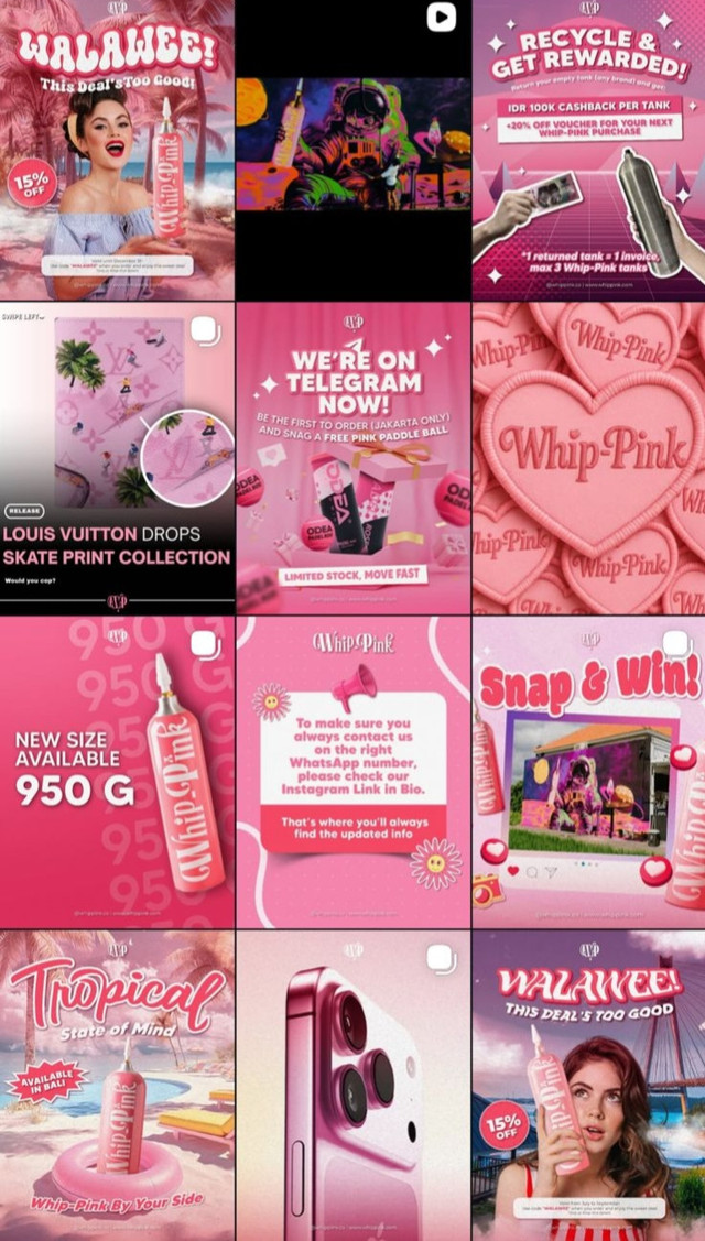 Produk Whip-Pink. Foto: Instagram/@Whip-pink