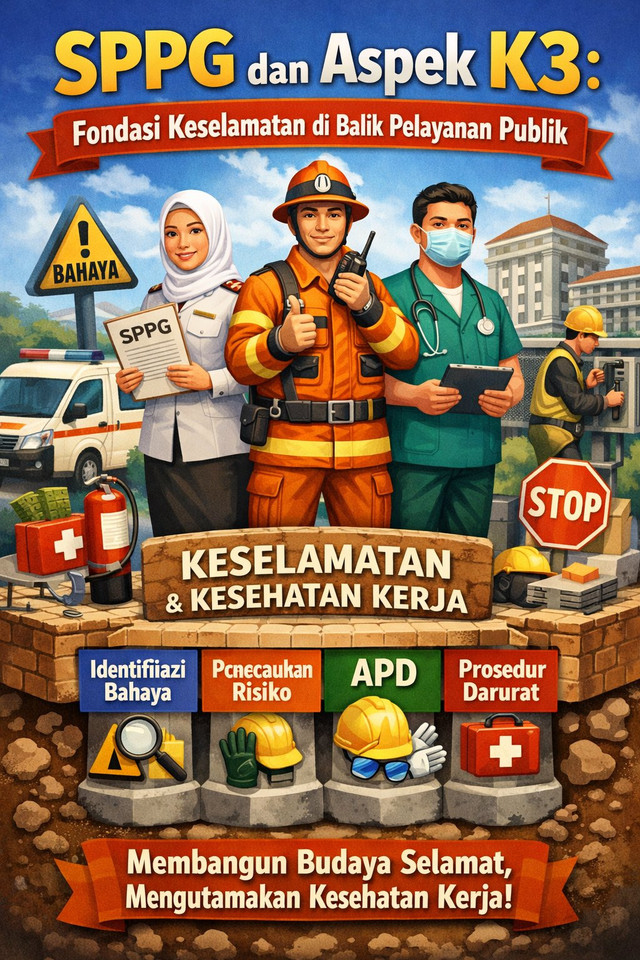Ilustrasi SPPG dan Aspek K3 (Sumber Gambar: ChatGPT)
