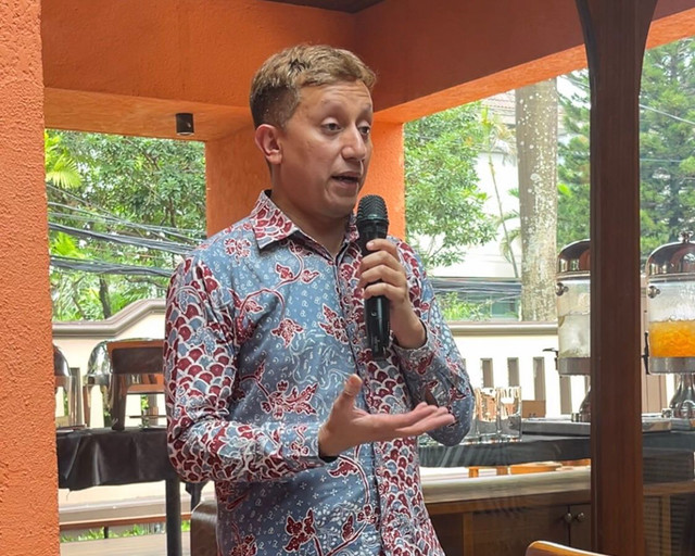 Juru Bicara 2 Kemlu RI, Vahd Nabyl A. Mulachela, saat memberikan pernyataan kepada awak media di Jakarta, Selasa (10/2). Foto: Firda Brillianti/kumparan