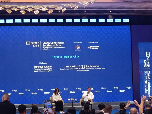 Ketua Dewan Penasehat Kadin Indonesia sekaligus Utusan Khusus Presiden Bidang Iklim dan Energi, Hashim Djojohadikusumo, menyoroti dugaan praktik manipulasi saham di pasar modal Indonesia. Foto: Muhammad Fhandra/kumparan