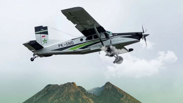 Pesawat Smart Aviation. Foto: IG/@smart.cakrawala.aviation