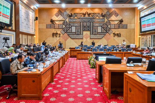 Suasana rapat kerja Kementerian Kesehatan bersama Komisi IX DPR di Kompleks Parlemen, Senayan, Jakarta, Rabu (11/2/2026). Foto: Rivan Awal Lingga/ANTARA FOTO