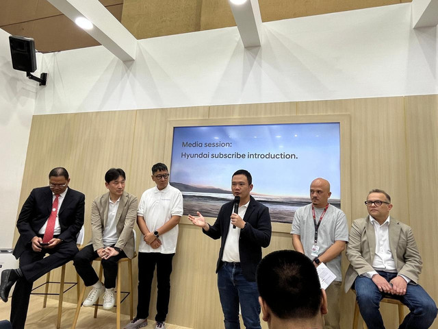 Peluncuran Hyundai Subscribe di pameran Indonesia International Motor Show (IIMS) 2026. Foto: Fitra Andrianto/kumparan