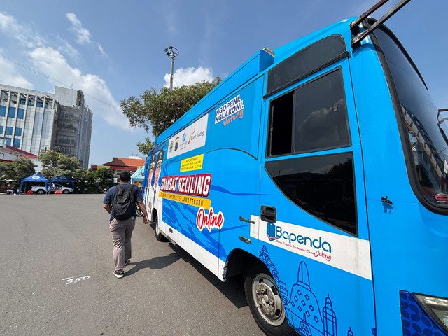 Gerai Samsat Keliling di Kota Semarang. Foto: Intan Alliva Khansa/kumparan