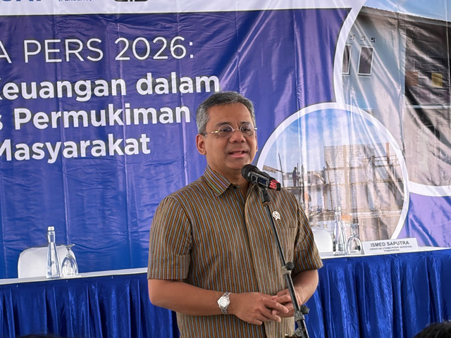 Wakil Menteri Keuangan Suahasil Nazara dalam Kunjungan Kerja Pers 2026 di Wilayah Sangkrah, Solo, Jawa Tengah (12/2/2025). Foto: Najma Ramadhanya/kumparan