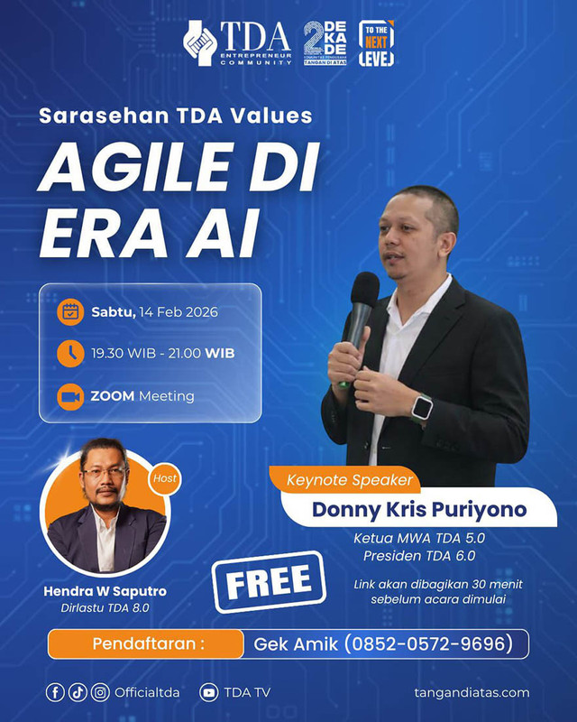 Bedah AI untuk Scale Up Bisnis, TDA Dorong Pengusaha Naik Level