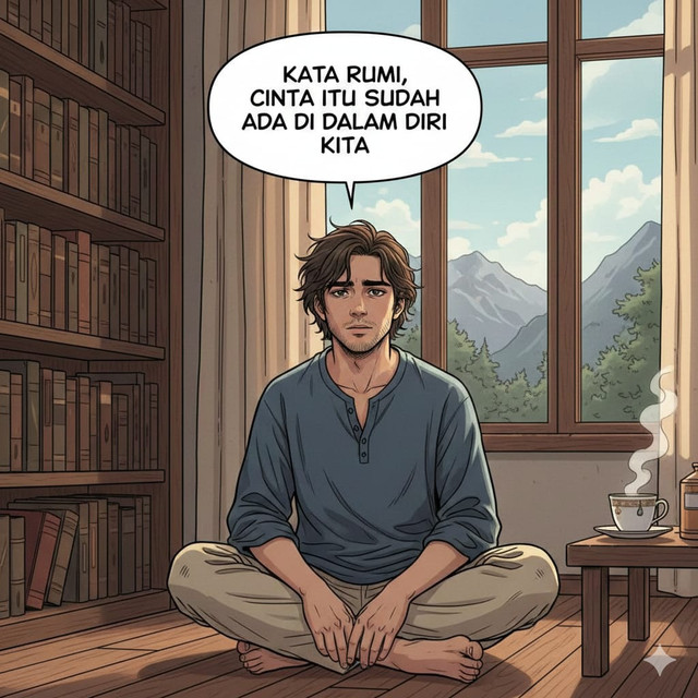 Ilustrasi seseorang sedang bersantai. Foto: Gemini 3 AI