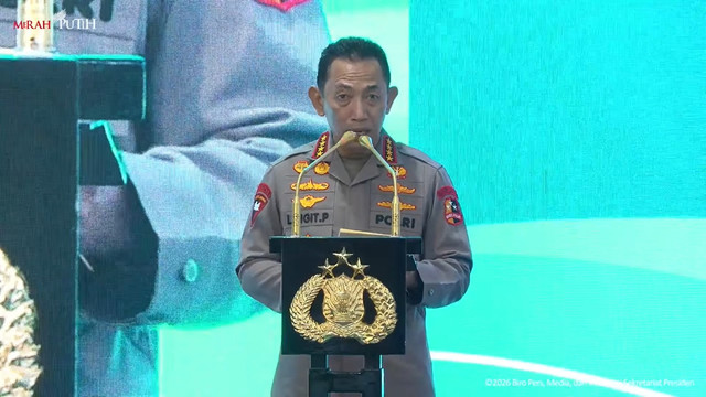 Kapolri Jenderal Listyo Sigit Prabowo dalam acara peresmian 1.072 SPPG dan 18 Gudang Ketahanan Pangan serta Groundbreaking 107 SPPG Polri, (13/2). Foto: YouTube/ Sekretariat Presiden