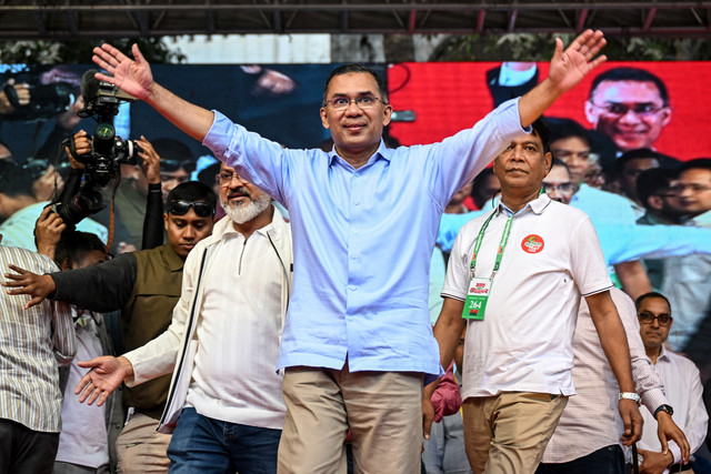 Tarique Rahman, calon PM Bangladesh. Foto: Henry Nicholls/AFP