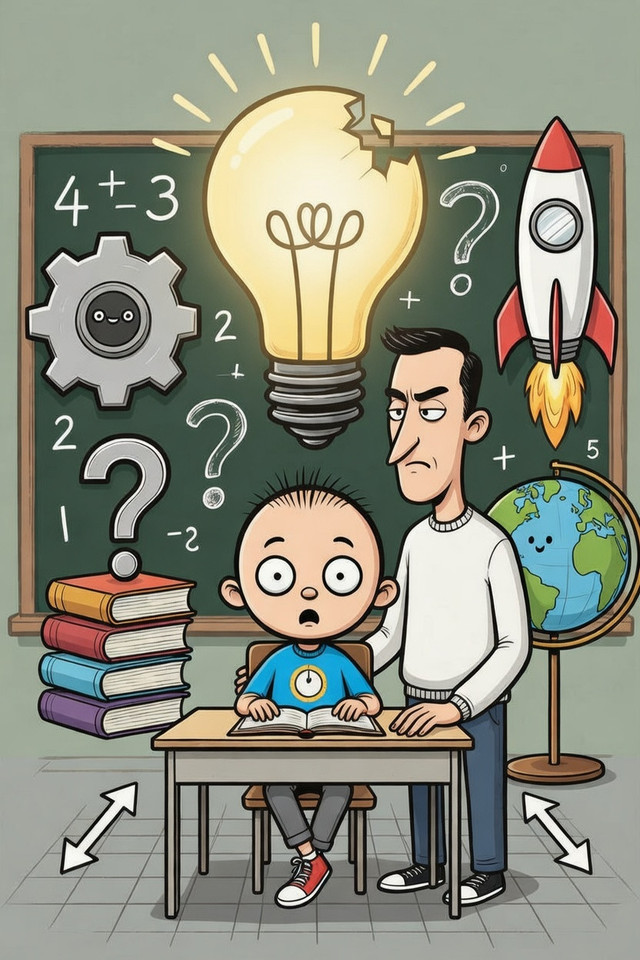 Ilustrasi Ai dalam pendidikan menjanjikan kemajuan tapi penuh kebimbangan, dibuat dengan grok AI