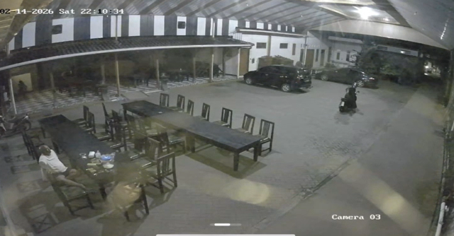 Rekaman CCTV pengendara motor menembak Amat. dok Istimewa