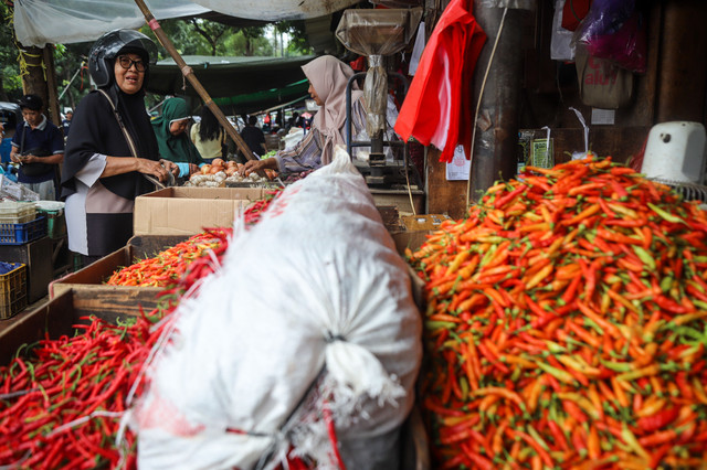 Cabai Rawit di Pasar Senen, Jakarta, Senin (16/2/2026). Foto: Iqbal Firdaus/kumparan