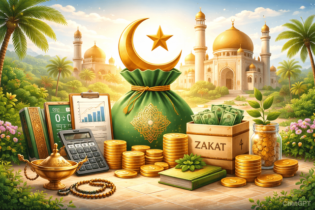 Ilustrasi ekonomi syariah Foto: Dok. ChatGPT