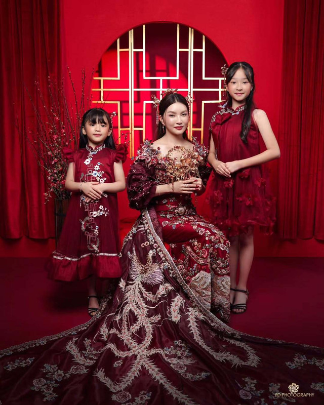 Sarwendah dan kedua putrinya merayakan Hari Imlek 2026 Foto: Dok. Instagram @sarwendah29