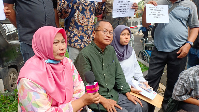 Kuasa Hukum Korban CPNS Bodong, Odie Hudianto, di Pengadilan Negeri Jakarta Selatan. Foto: Aprilandika Pratama/kumparan