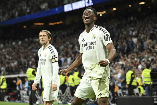 Ilustrasi Apakah Madrid Lolos 16 Besar, Foto: Javier Soriano/AFP/kumparanBOLA