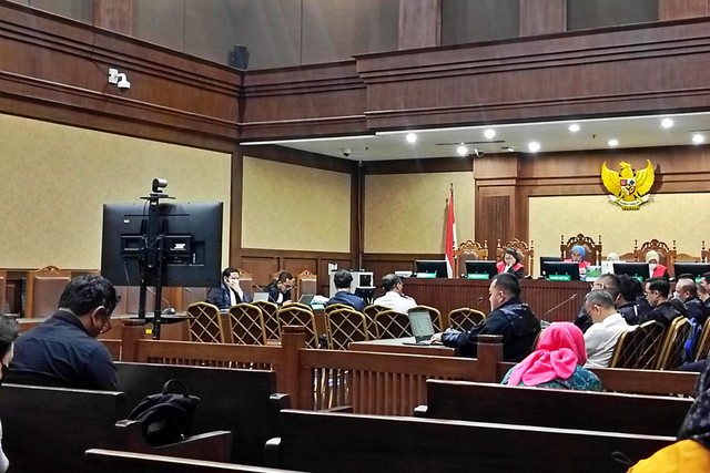 Sidang lanjutan kasus dugaan pemerasan calon TKA pada Kemnaker di Pengadilan Tipikor Jakarta, Kamis (19/2/2026). Foto: Jonathan Devin/kumparan