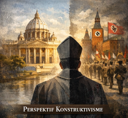 Ilustrasi geopolitik moral Vatikan. Foto: Generated by AI