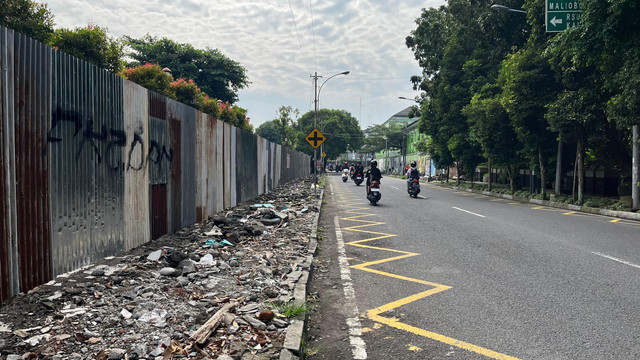 Kawasan bekas permak jin di Jalan Dr. Sardjito barat, Terban, Gondokusuman, Kota Yogyakarta. Foto: Pandangan Jogja/Gigih Iman AD
