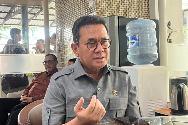 Menteri Perdagangan (Mendag) Budi Santoso di Kantor Kementerian Perdagangan, Jakarta Pusat, Jumat (20/2/2026). Foto: Widya Islamiati/kumparan