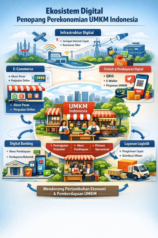 AI Ilustrator: Ekosistem Ekonomi  Digital Indonesia