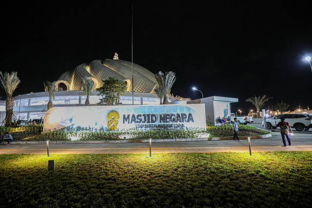 Masjid Negara Ibu Kota Nusantara (IKN). Foto: Aditia Noviansyah/kumparan