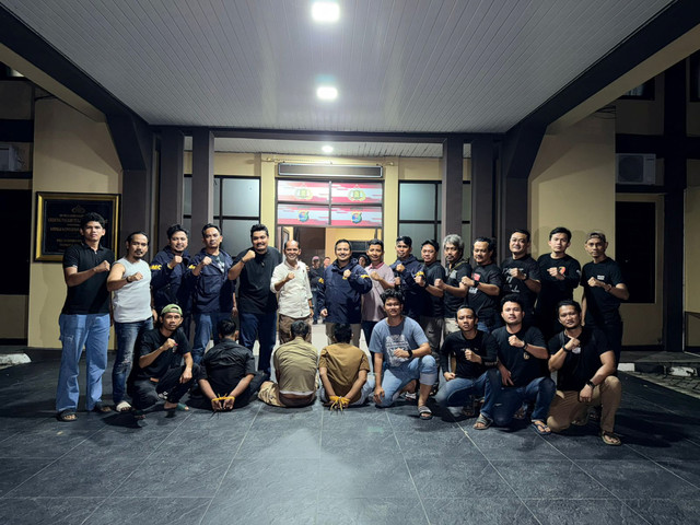 Komplotan Bersenpi yang gasak 800 juta dari truk diamankan Satresmob Bareskrim Polri Foto: Dok. Istimewa