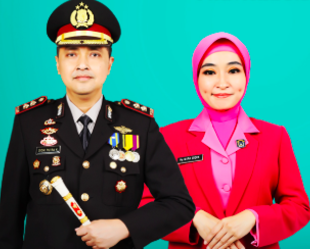 Kapolres Bima Kota AKBP Didik Putra Kuncoro dan istrinya, Miranti Afriana. Foto: Instagram/@polres_bimakota/