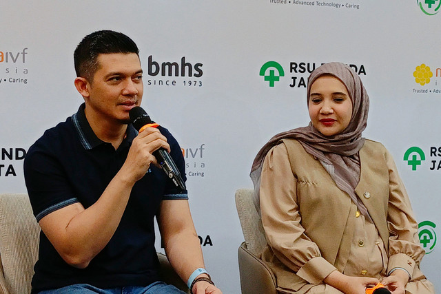Konferensi Pers Kelahiran Anak Irwansyah dan Zaskia Sungkar di Kawasan Menteng, Jakarta Pusat. Foto: Aprilandika Pratama/kumparan